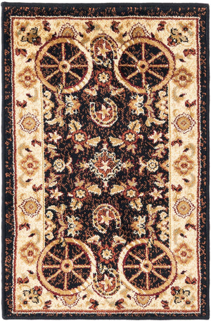 Black 2' x 3' 1 Pioneer Rectangle Area Rug