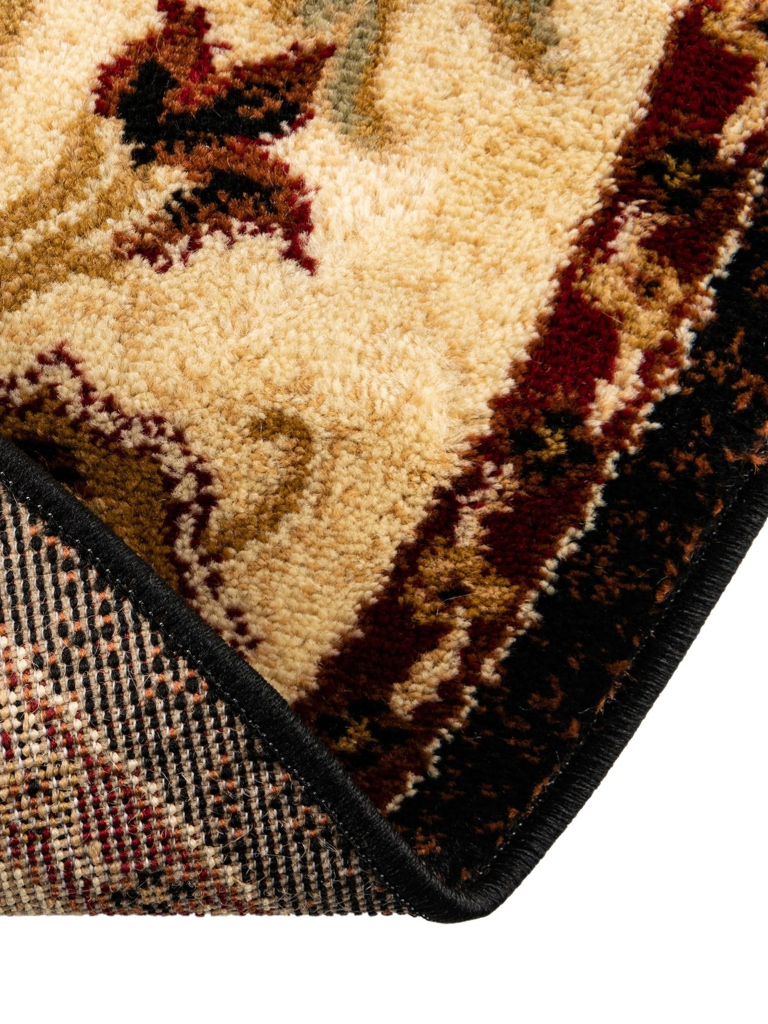 Black 5' 3 x 5' 3 Pioneer Round Area Rug