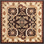Black 7' 10 x 7' 10 Pioneer Square Area Rug