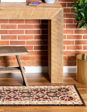 Black 2' 11 x 12' Pioneer Runner Area Rug