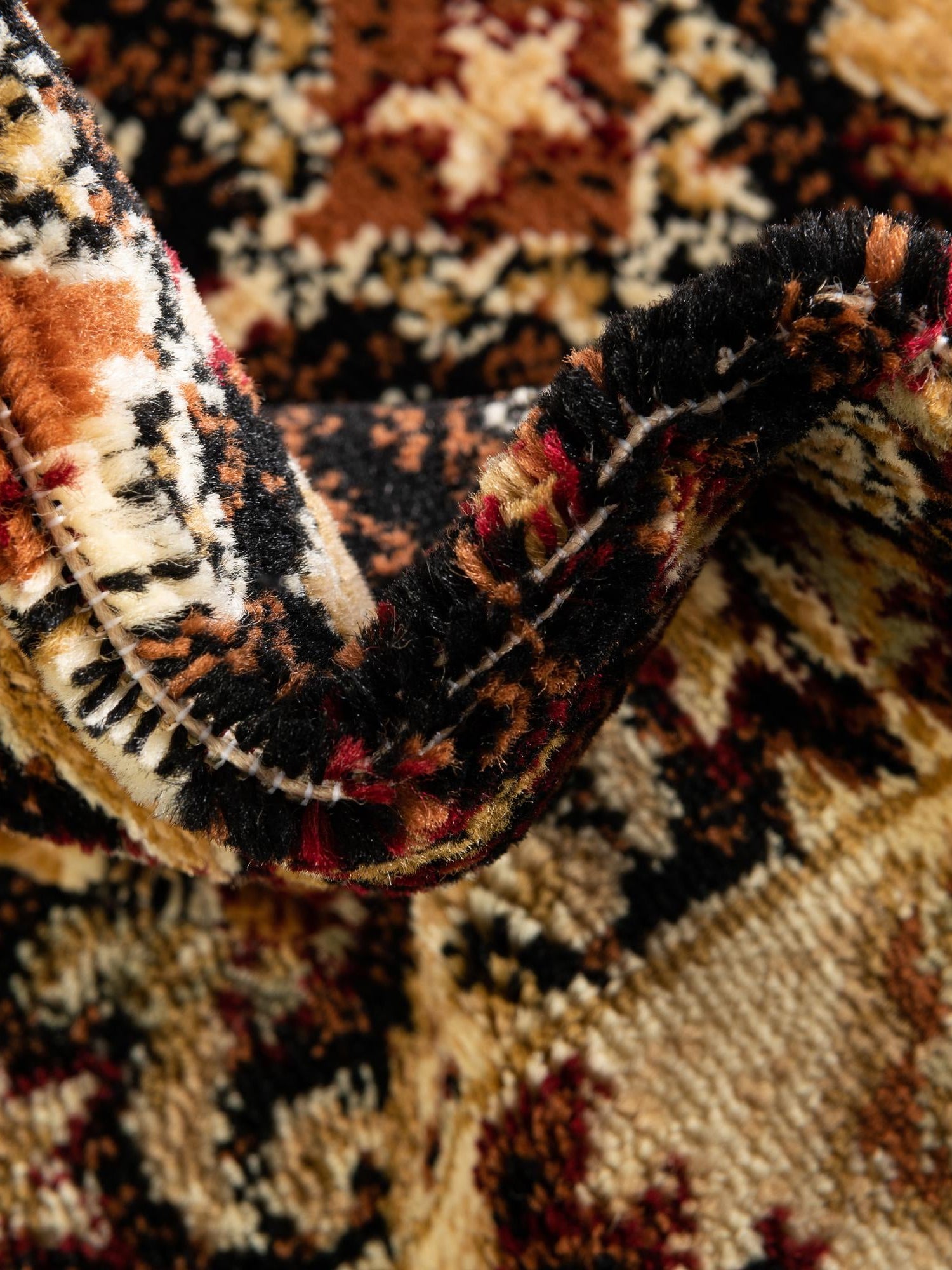 Black 2' x 8' Pioneer Runner Area Rug