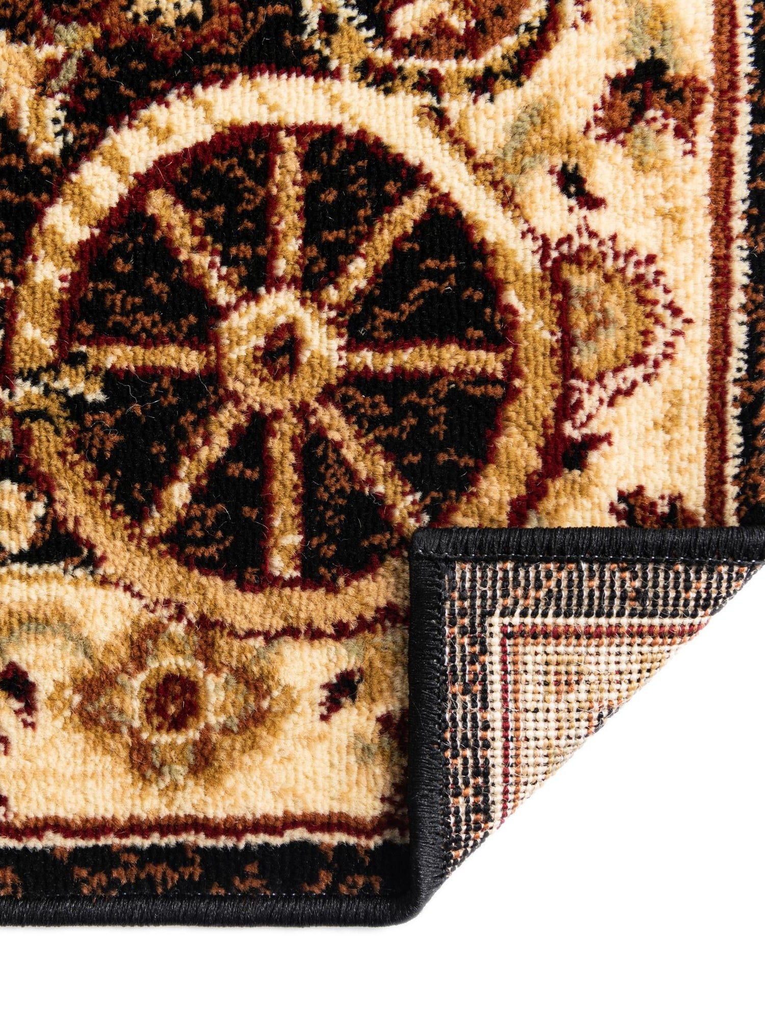 Black 2' x 8' Pioneer Runner Area Rug