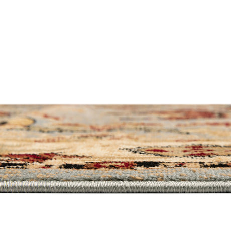Blue 5' 3 x 5' 3 Pioneer Round Area Rug Classic Southwestern Motif Durable Stain Resistant Easy Clean Carpet for Traditional Interior Decor for Sale at Rug Engine