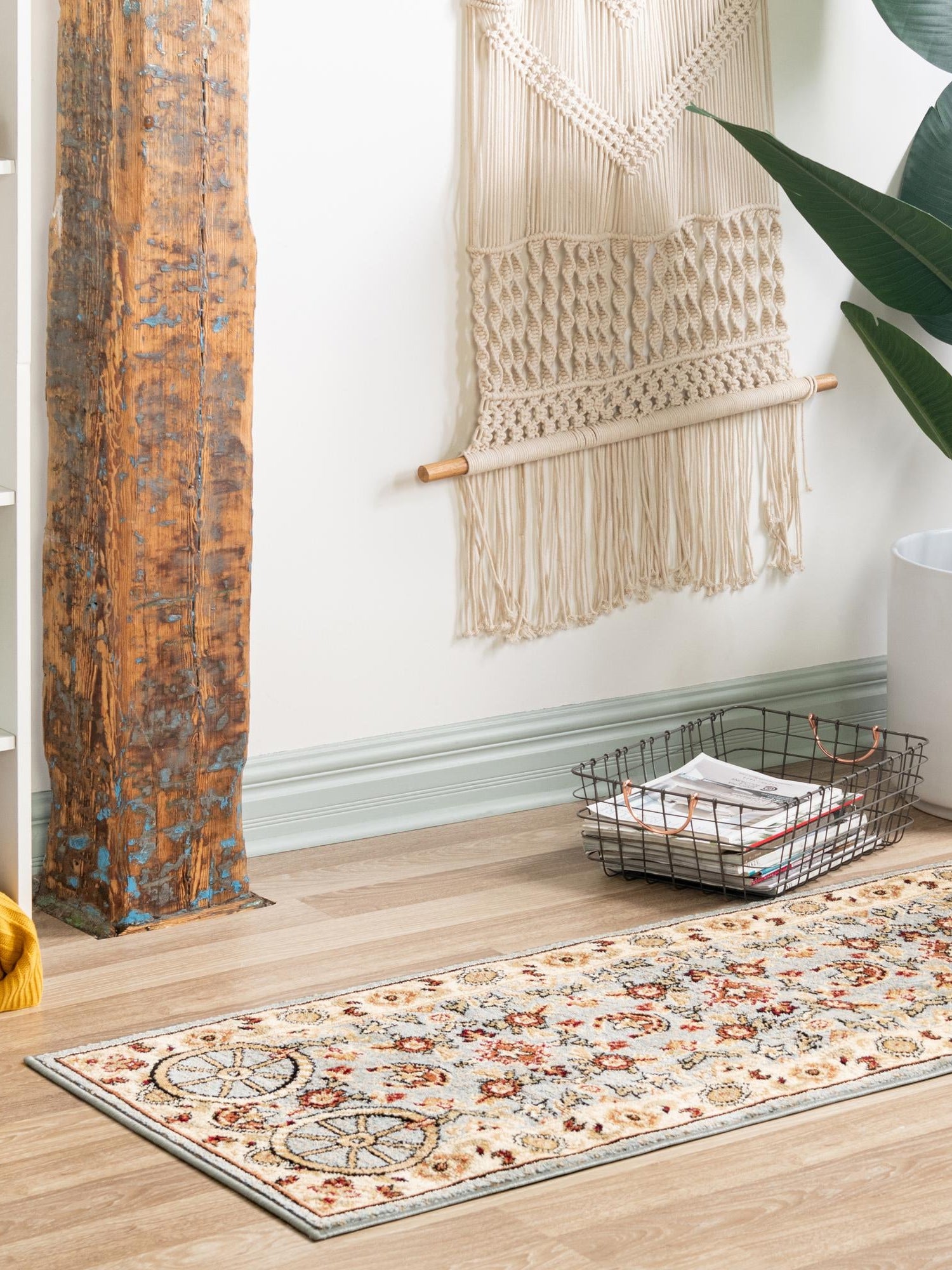 Blue 2' x 10' Pioneer Runner Area Rug