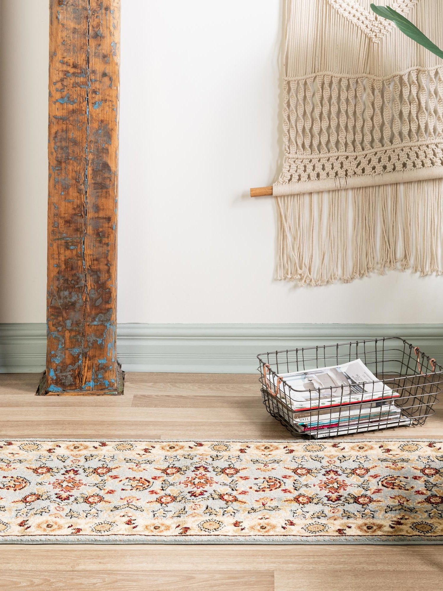 Blue 2' x 10' Pioneer Runner Area Rug