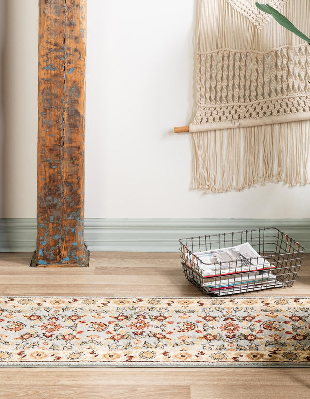 Blue 2' x 10' Pioneer Runner Area Rug