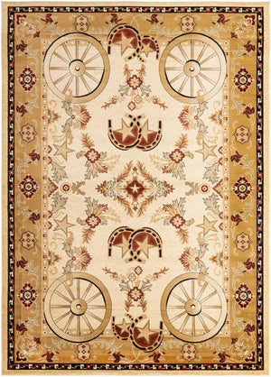 Ivory 10' x 14' 1 Pioneer Rectangle Area Rug
