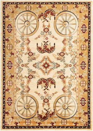 Ivory 7' 1 x 10' Pioneer Rectangle Area Rug