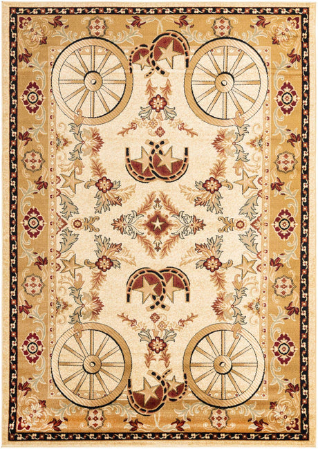 Ivory 7' 1 x 10' Pioneer Rectangle Area Rug