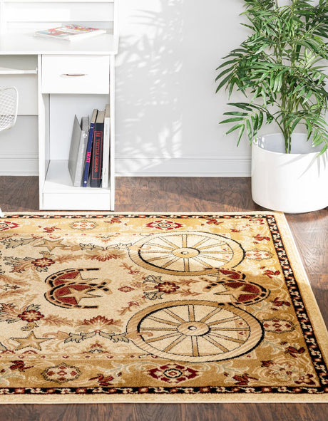 Ivory 7' 1 x 10' Pioneer Rectangle Area Rug