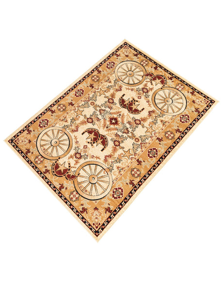 Ivory 5' 3 x 8' Pioneer Rectangle Area Rug