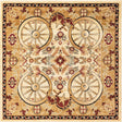 Ivory 5' 3 x 5' 3 Pioneer Square Area Rug