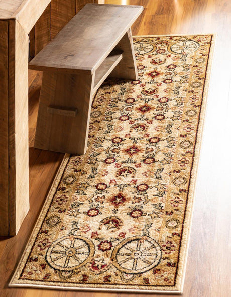 Ivory 2' x 10' Pioneer Runner Area Rug