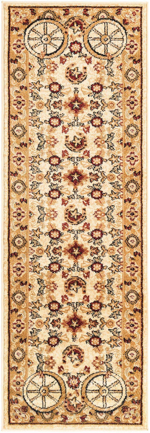 Ivory 2' x 6' 1 Pioneer Runner Area Rug