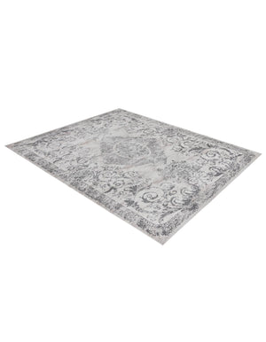 Gray 9' x 12' Finsbury Rectangle Area Rug 60% Polypropylene & 40% Polyester Contemporary Carpet for Living Rooms, Dining, Offices for Sale at Rug Engine
