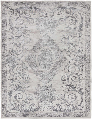 Gray 9' x 12' Finsbury Rectangle Area Rug 60% Polypropylene & 40% Polyester Contemporary Carpet for Living Rooms, Dining, Offices for Sale at Rug Engine