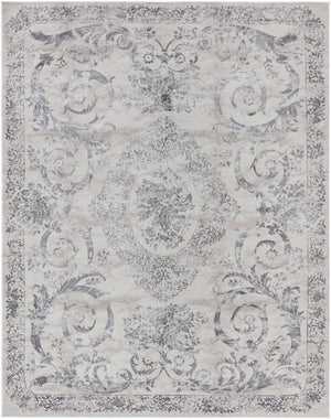 Gray 7' 10 x 10' Finsbury Rectangle Area Rug 60% Polypropylene & 40% Polyester Contemporary Carpet for Living Rooms, Dining, Offices for Sale at Rug Engine