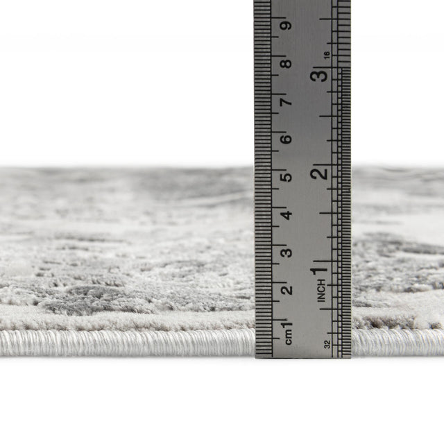 Gray 7' 10 x 10' Finsbury Rectangle Area Rug 60% Polypropylene & 40% Polyester Contemporary Carpet for Living Rooms, Dining, Offices for Sale at Rug Engine