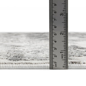 Gray 6' x 9' Finsbury Rectangle Area Rug 60% Polypropylene & 40% Polyester Contemporary Carpet for Living Rooms, Dining, Offices for Sale at Rug Engine