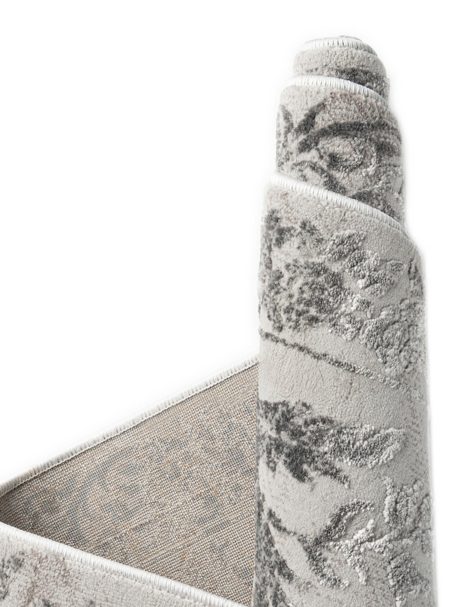 Gray 5' 3 x 8' Finsbury Rectangle Area Rug 60% Polypropylene & 40% Polyester Contemporary Carpet for Living Rooms, Dining, Offices for Sale at Rug Engine