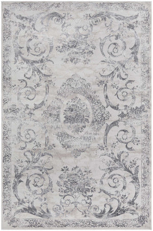 Gray 5' 3 x 8' Finsbury Rectangle Area Rug 60% Polypropylene & 40% Polyester Contemporary Carpet for Living Rooms, Dining, Offices for Sale at Rug Engine