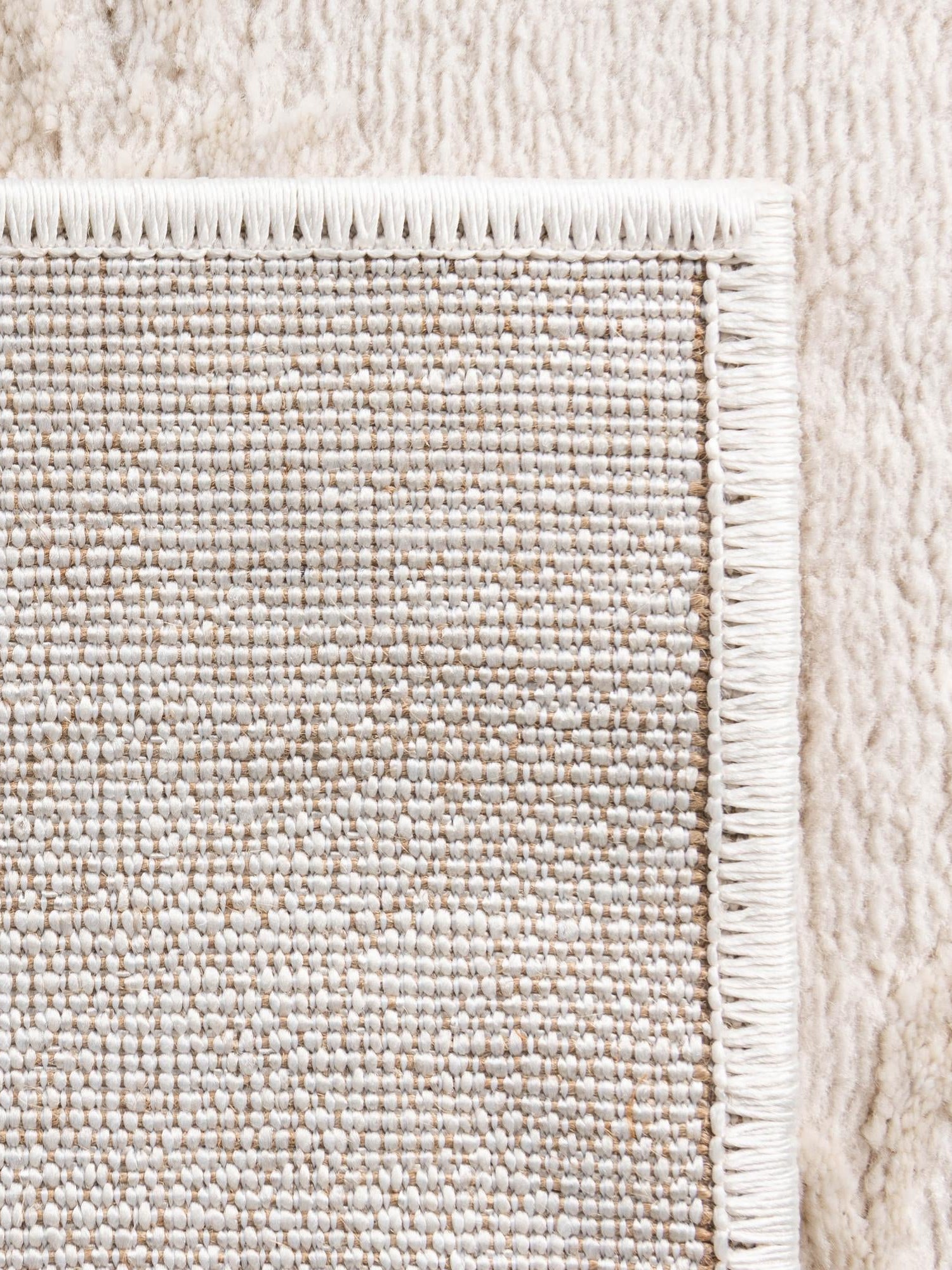 Ivory 9' x 12' Finsbury Rectangle Area Rug 60% Polypropylene & 40% Polyester Contemporary Carpet for Living Rooms, Dining, Offices for Sale at Rug Engine