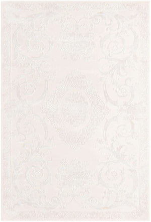 Ivory 5' 3 x 8' Finsbury Rectangle Area Rug 60% Polypropylene & 40% Polyester Contemporary Carpet for Living Rooms, Dining, Offices for Sale at Rug Engine