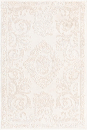 Ivory 2' x 3' Finsbury Rectangle Area Rug 60% Polypropylene & 40% Polyester Contemporary Carpet for Living Rooms, Dining, Offices for Sale at Rug Engine