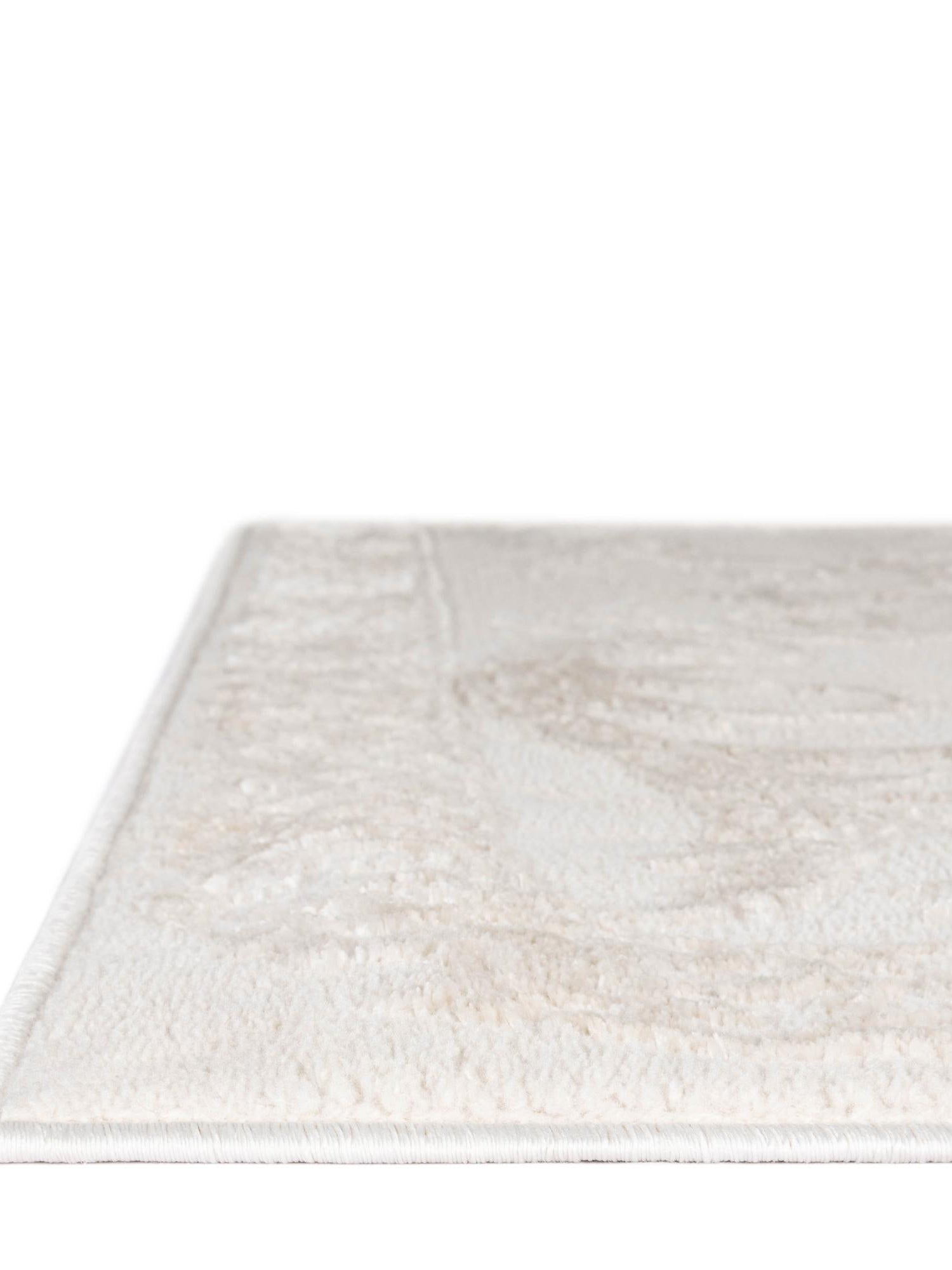 Ivory 5' 3 x 5' 3 Finsbury Octagon Area Rug 60% Polypropylene & 40% Polyester Contemporary Carpet for Living Rooms, Dining, Offices for Sale at Rug Engine