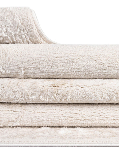 Ivory 7' 10 x 7' 10 Finsbury Octagon Area Rug 60% Polypropylene & 40% Polyester Contemporary Carpet for Living Rooms, Dining, Offices for Sale at Rug Engine