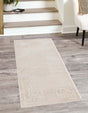 Ivory 2' 7 x 12' Finsbury Runner Area Rug 60% Polypropylene & 40% Polyester Contemporary Carpet for Living Rooms, Dining, Offices for Sale at Rug Engine