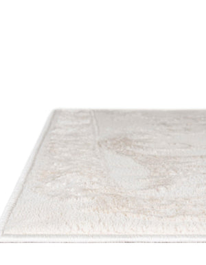 Ivory 2' x 5' 1 Finsbury Runner Area Rug 60% Polypropylene & 40% Polyester Contemporary Carpet for Living Rooms, Dining, Offices for Sale at Rug Engine