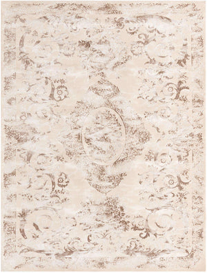 Beige 9' x 12' Finsbury Rectangle Area Rug 60% Polypropylene & 40% Polyester Contemporary Carpet for Living Rooms, Dining, Offices for Sale at Rug Engine