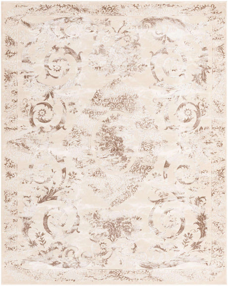 Beige 7' 10 x 10' Finsbury Rectangle Area Rug 60% Polypropylene & 40% Polyester Contemporary Carpet for Living Rooms, Dining, Offices for Sale at Rug Engine