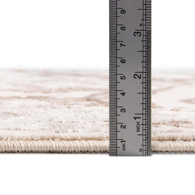 Beige 7' 10 x 10' Finsbury Rectangle Area Rug 60% Polypropylene & 40% Polyester Contemporary Carpet for Living Rooms, Dining, Offices for Sale at Rug Engine