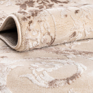 Beige 7' 10 x 10' Finsbury Rectangle Area Rug 60% Polypropylene & 40% Polyester Contemporary Carpet for Living Rooms, Dining, Offices for Sale at Rug Engine
