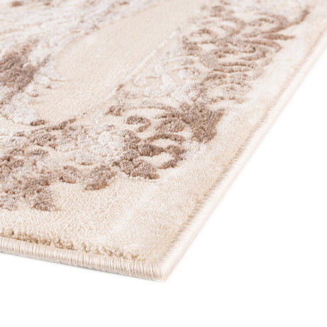 Beige 9' x 12' Finsbury Rectangle Area Rug 60% Polypropylene & 40% Polyester Contemporary Carpet for Living Rooms, Dining, Offices for Sale at Rug Engine