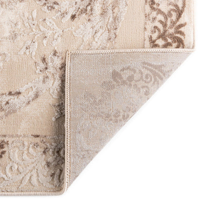 Beige 7' x 10' Finsbury Rectangle Area Rug 60% Polypropylene & 40% Polyester Contemporary Carpet for Living Rooms, Dining, Offices for Sale at Rug Engine