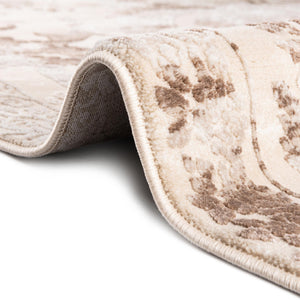 Beige 3' 3 x 5' 3 Finsbury Rectangle Area Rug 60% Polypropylene & 40% Polyester Contemporary Carpet for Living Rooms, Dining, Offices for Sale at Rug Engine