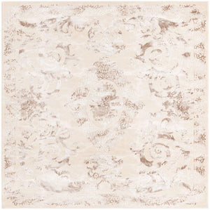 Beige 7' 10 x 7' 10 Finsbury Square Area Rug 60% Polypropylene & 40% Polyester Contemporary Carpet for Living Rooms, Dining, Offices for Sale at Rug Engine