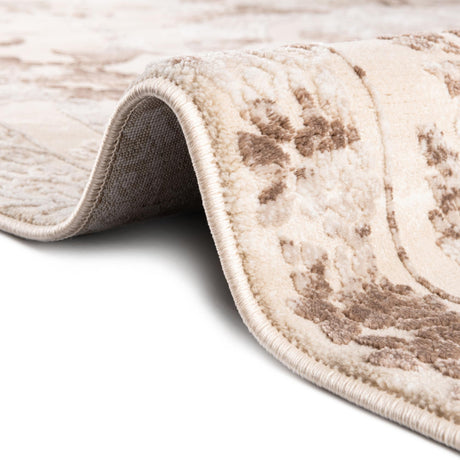 Beige 2' x 8' Finsbury Runner Area Rug 60% Polypropylene & 40% Polyester Contemporary Carpet for Living Rooms, Dining, Offices for Sale at Rug Engine