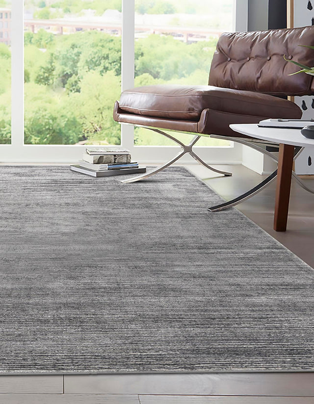 Gray 10' x 14' 1 Finsbury Rectangle Area Rug 60% Polypropylene & 40% Polyester Contemporary Carpet for Living Rooms, Dining, Offices for Sale at Rug Engine