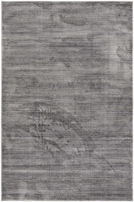 Gray 5' 3 x 8' Finsbury Rectangle Area Rug 60% Polypropylene & 40% Polyester Contemporary Carpet for Living Rooms, Dining, Offices for Sale at Rug Engine