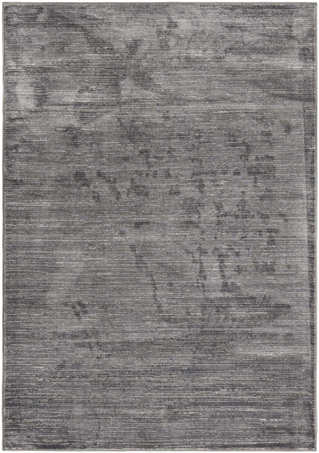 Gray 4' x 6' Finsbury Rectangle Area Rug 60% Polypropylene & 40% Polyester Contemporary Carpet for Living Rooms, Dining, Offices for Sale at Rug Engine