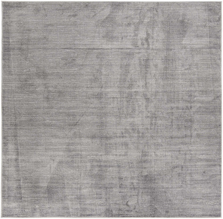 Gray 7' 10 x 7' 10 Finsbury Square Area Rug 60% Polypropylene & 40% Polyester Contemporary Carpet for Living Rooms, Dining, Offices for Sale at Rug Engine