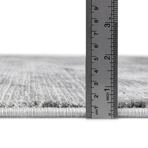 Gray 7' 10 x 10' Finsbury Oval Area Rug 60% Polypropylene & 40% Polyester Contemporary Carpet for Living Rooms, Dining, Offices for Sale at Rug Engine