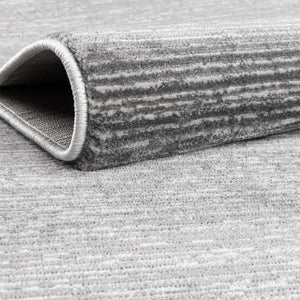 Gray 7' 10 x 10' Finsbury Oval Area Rug 60% Polypropylene & 40% Polyester Contemporary Carpet for Living Rooms, Dining, Offices for Sale at Rug Engine