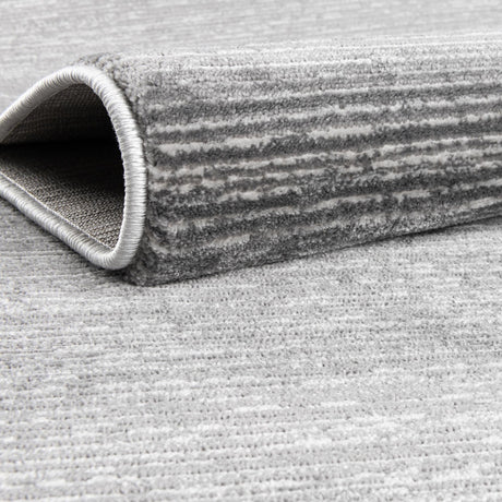 Gray 3' 3 x 5' 3 Finsbury Oval Area Rug 60% Polypropylene & 40% Polyester Contemporary Carpet for Living Rooms, Dining, Offices for Sale at Rug Engine