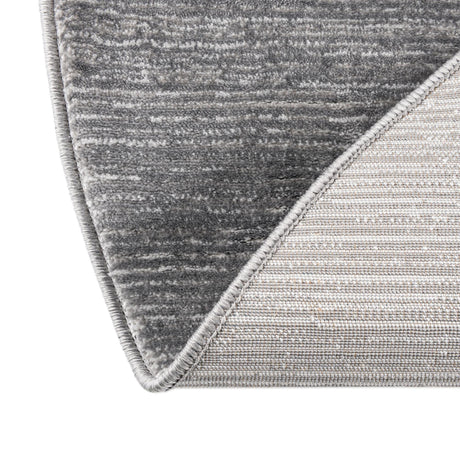 Gray 7' 10 x 10' Finsbury Oval Area Rug 60% Polypropylene & 40% Polyester Contemporary Carpet for Living Rooms, Dining, Offices for Sale at Rug Engine