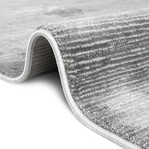 Gray 7' 10 x 10' Finsbury Oval Area Rug 60% Polypropylene & 40% Polyester Contemporary Carpet for Living Rooms, Dining, Offices for Sale at Rug Engine